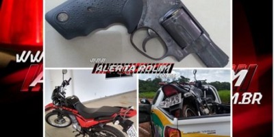 Migrantinópolis – Após roubo, menor é apreendido pela Polícia Militar com arma de fogo; moto roubada também foi recuperada