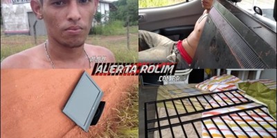 Rolim de Moura – Ladrão é preso pela PM, após arrombar e praticar furto em residência na Zona Rural do município