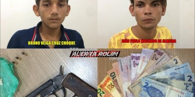 Rolim de Moura – Após roubo a mão armada à adolescente que saía da Igreja, dois suspeitos acabam presos pela equipe de Força Tática da PM