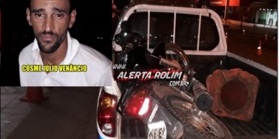 Rolim De Moura – Foragido da prisão de Alta periculosidade e suspeito de roubos é preso pela PM com moto roubada durante Blitz da Lei Seca