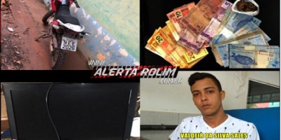 Cacoal - Suspeito é preso pelo Núcleo de Inteligência da PM com moto roubada 