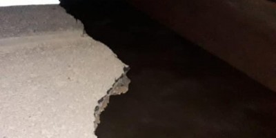 INTERDITADA: Queda de cabeceira de ponte deixa BR-364 intransitável
