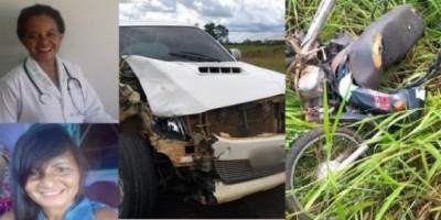 Grave acidente entre motocicleta e carros ceifa a vida de duas mulheres em São Francisco