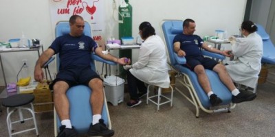 Alunos do Curso de Formação de Sargento doam sangue, em Cacoal