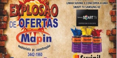 Publicidade – Confira a “explosão de ofertas” Mapin Materiais para Construção