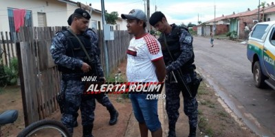 Rolim de Moura – Foragido da justiça é recapturado pela equipe do PATAMO da Polícia Militar