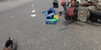 VÍDEO - Homem morre após colidir na traseira de Caminhonete, nesta segunda-feira (11), em Ji-Paraná