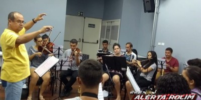 Rolim de Moura – A Orquestra Sinfônica Polícia Mirim reinicia suas atividades com o primeiro ensaio técnico