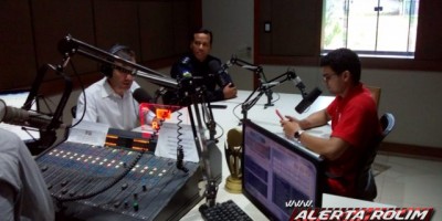 Rolim de Moura – Comandante do 10º Batalhão concede entrevista em emissora de rádio sobre as atuações da PM na região da Zona da Mata