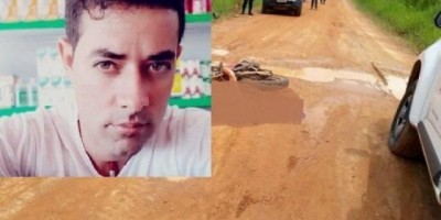 Funcionário de casa agropecuária morre em acidente de moto na área rural de Urupá