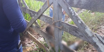 Menor com 30 passagens pela polícia é encontrado morto amarrado em porteira de fazenda