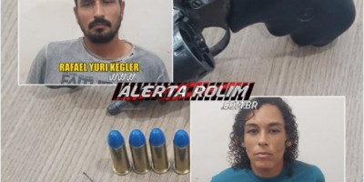 Rolim de Moura – Casal é preso pela Polícia Militar do 10º BPM com arma de fogo e munições