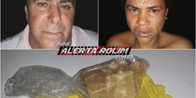 Rolim de Moura – Dupla é presa pela Polícia Militar por crime de tráfico de drogas