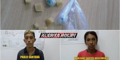 Rolim de Moura – Casal é preso pela Polícia Civil por crime de tráfico de drogas