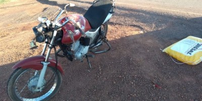 Rolim de Moura – Motociclista fratura braço após ser atingido por carro na RO-479
