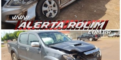 Rolim de Moura – Colisão entre dois veículos é registrada no Bairro Planalto 
