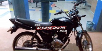 Rolim de Moura – Motocicleta furtada é recuperada por Guarnição de Rádio Patrulha da Polícia Militar