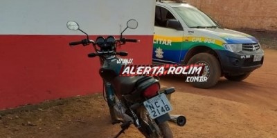 Rolim de Moura – Moto furtada é recuperada pela Polícia Militar, antes mesmo do proprietário registrar ocorrência 