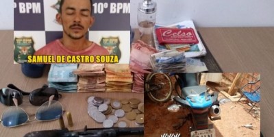 Rolim de Moura – Foragido da prisão e apontado como suspeito de agredir idosos durante a pratica de roubo é preso pela PM