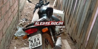 Rolim de Moura – Com a ajuda de denúncia anônima, Polícia Militar do 10º BPM recupera moto furtada 