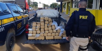 Ji-Paraná - Polícia Rodoviária Federal flagra homem transportando 48 quilos de skank 