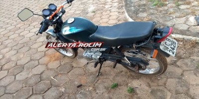 Rolim de Moura – Durante atendimento de acidente de trânsito, Polícia Militar apreende moto com numeração de motor e chassi raspadas 
