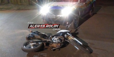 Rolim de Moura – Dois criminosos com arma de fogo rendem casal e roubam motocicleta; PM age rápido e recupera veículo