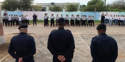 Polícia Militar do 10º BPM em Alta Floresta realiza solenidade de aula inaugural do programa social Polícia Mirim