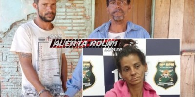 Rolim de Moura – Dois acusados são presos em cumprimento de Mandados de Prisão e um foragido da prisão é recapturado pela PM
