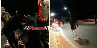 Pimenta Bueno - Policia Militar age rápido e salva mulher que ameaçava se jogar de ponte