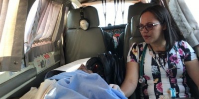 Paciente de Rolim de Moura que sofreu AVC é transferido por avião do Corpo de Bombeiros de Mato Grosso para Rondônia