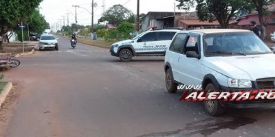 Rolim de Moura – Cruzamento da Avenida São Paulo com Rua Barão de Melgaço mais uma vez vira cenário de acidente de trânsito 