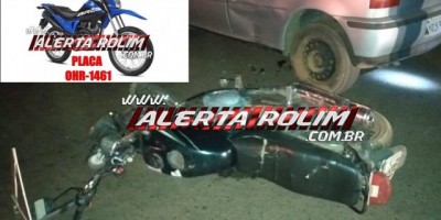 Rolim de Moura – Após roubarem Bros no Bairro Boa Esperança, dupla se envolve em acidente de trânsito e abandonam moto utilizada no crime 
