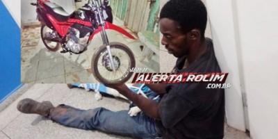 Rolim de Moura – Moto roubada é recuperada pela PM e um suspeito acabou preso, após ser atingido por um disparo de arma efetuado pelo próprio comparsa