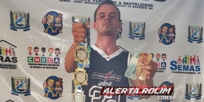 Cabo da PM é campeão em duas modalidades, durante disputa do campeonato Open Godoi de Jiu-jitsu em Primavera de Rondônia