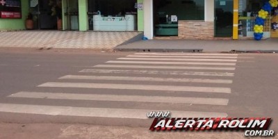 Idosa que foi atingida por moto enquanto tentava atravessar faixa de pedestres no Centro de Rolim de Moura, não resiste e morre na UTI em Cacoal 