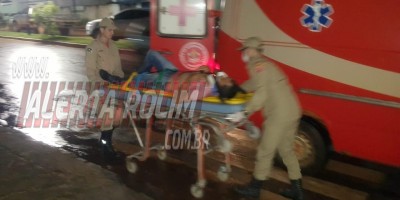 Rolim de Moura – Colisão entre carro e moto resulta em uma vítima ferida no Centro da cidade
