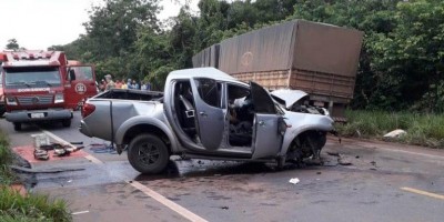 Colisão frontal na BR-364 mata uma pessoa, próximo a Vilhena 