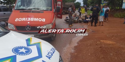  Rolim de Moura – Grave acidente de trânsito na RO-010 resulta em duas pessoas seriamente feridas - VÍDEO