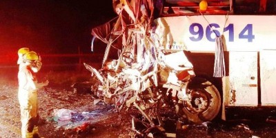 Veja fotos do acidente entre ônibus e carreta que deixou 6 mortos e 25 feridos na BR 364 próximo à Vilhena