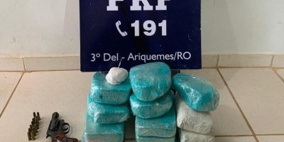 Homem é flagrado com droga, tenta fugir e acaba baleado, em Ariquemes