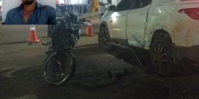 Motociclista morre após colidir com carro, em Cerejeiras  