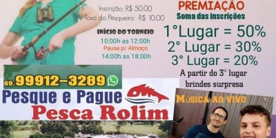 Amanhã será o primeiro festival de pesca feminino promovido pelo Pesca Rolim, em Rolim de Moura