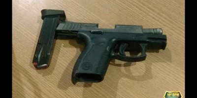 Pistola calibre .380 é apreendida pela PM, em Nova Brasilândia