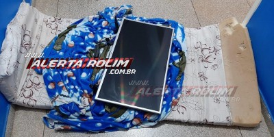 Rolim de Moura – Durante a madrugada, PM recebe denúncia de que três pessoas carregavam uma TV enrolada em um colchão no Bairro Olímpico; um suspeito foi conduzido à UNISP 
