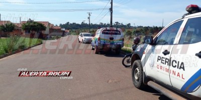 Adolescente sofre grave ferimento na cabeça após ser atingido por carro no Jardim dos Lagos, em Rolim de Moura