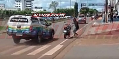  URGENTE- Dupla é detida pela PM após tentar fugir com moto por várias ruas de Rolim de Moura ; assista ao vídeo completo 
