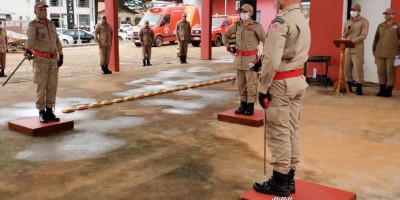 Corpo de Bombeiros de Rolim de Moura realiza solenidade de troca de comando; veja o vídeo 