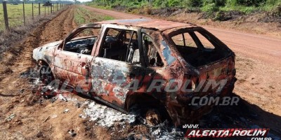 Veículo é encontrado incendiado na linha do Pedro, em Castanheiras 