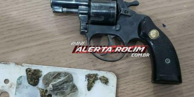 Arma de fogo é encontrada pela PM, após suspeito fugir de abordagem policial, em Rolim de Moura 